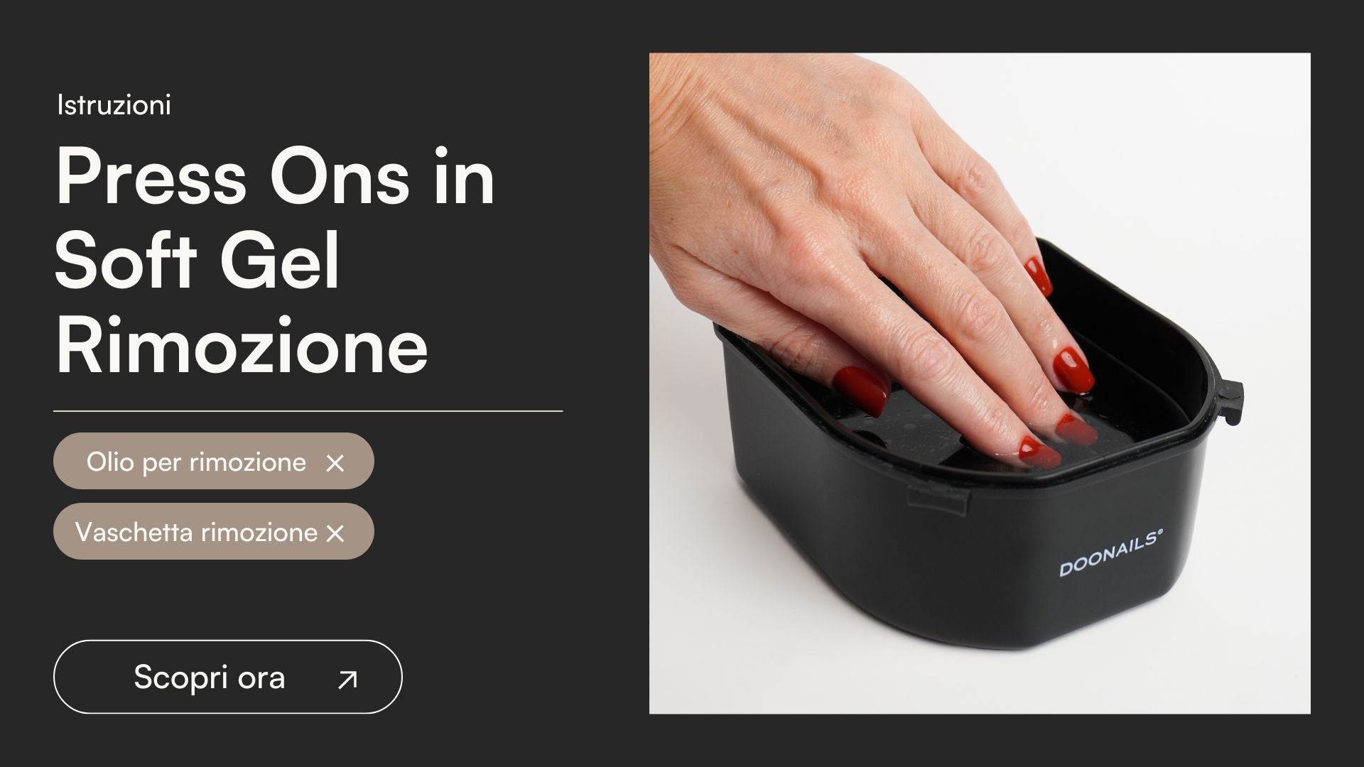 Press Ons in Soft Gel Rimozione