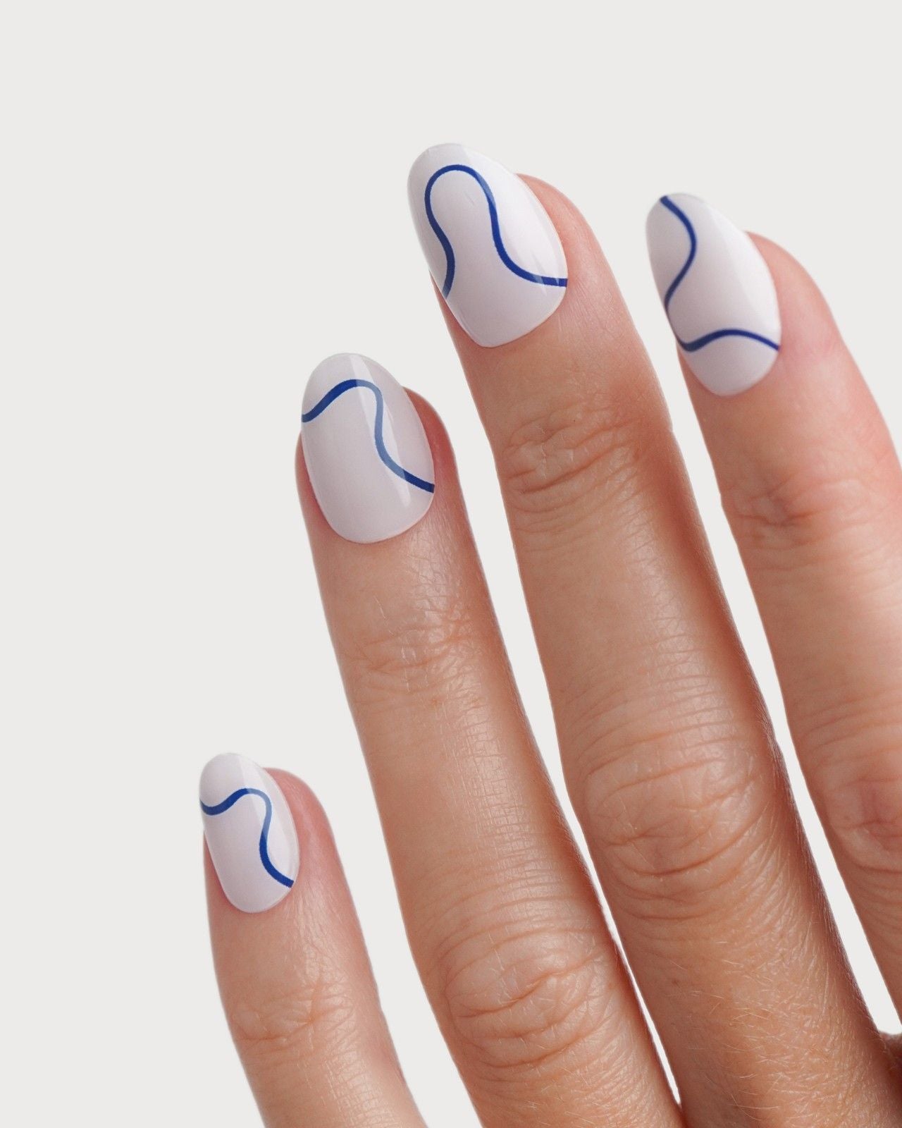 Blue Swirls UV Strisce in Gel