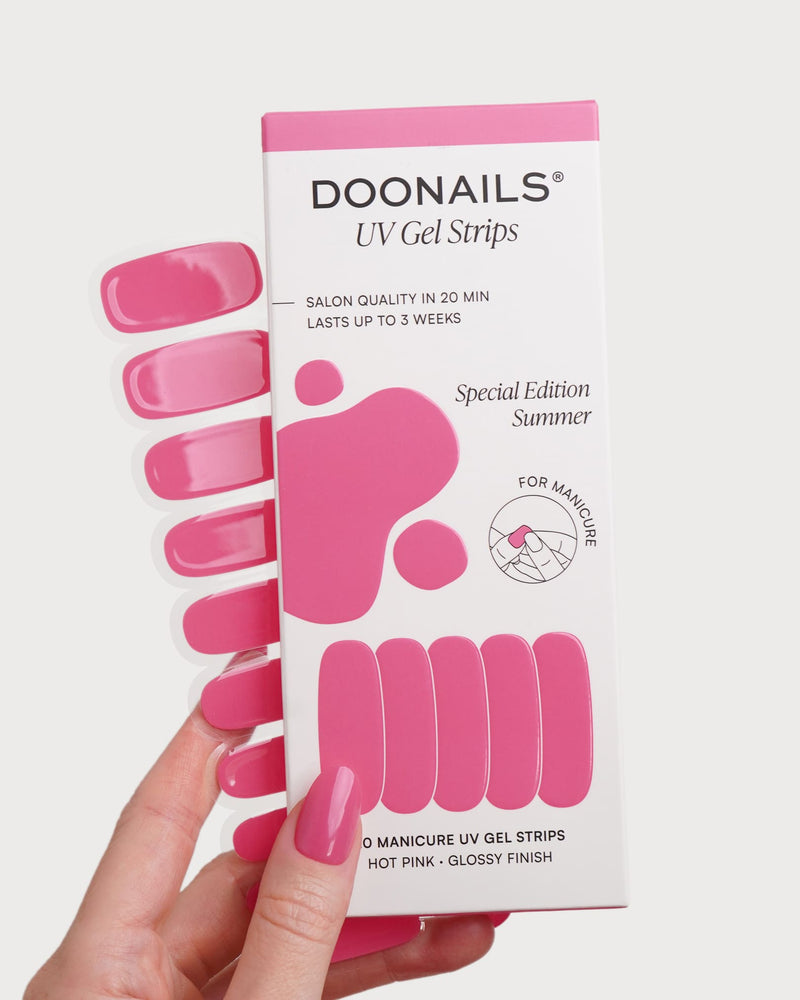 Hot Pink Strisce in Gel UV
