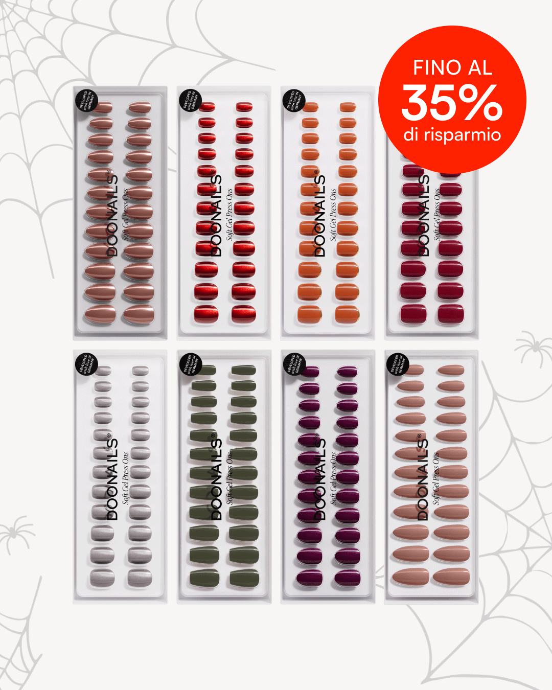 Pacchetto risparmio colori - Press Ons in Soft Geldoonails