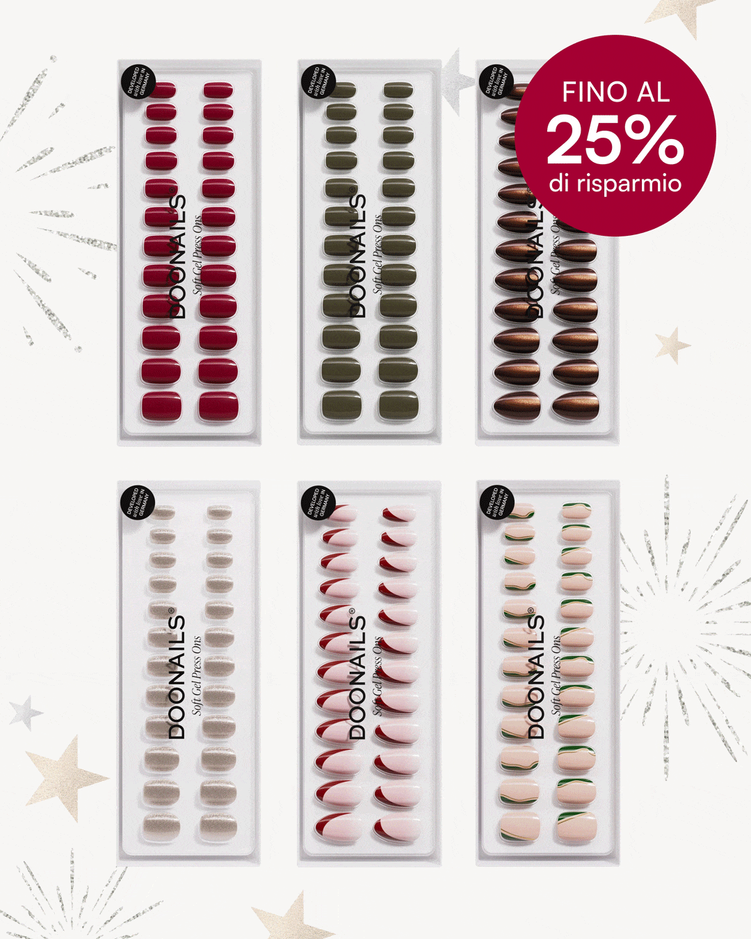 Pacchetto colori vantaggioso - Press Ons in Soft Geldoonails