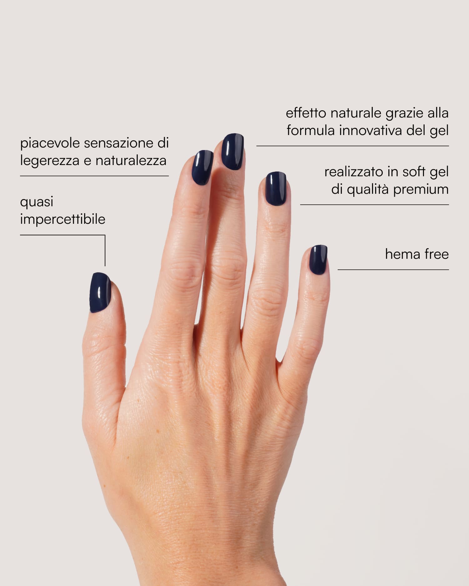Press Ons in Soft Gel Ocean Quadrate Extra Corte - Doonails Italy