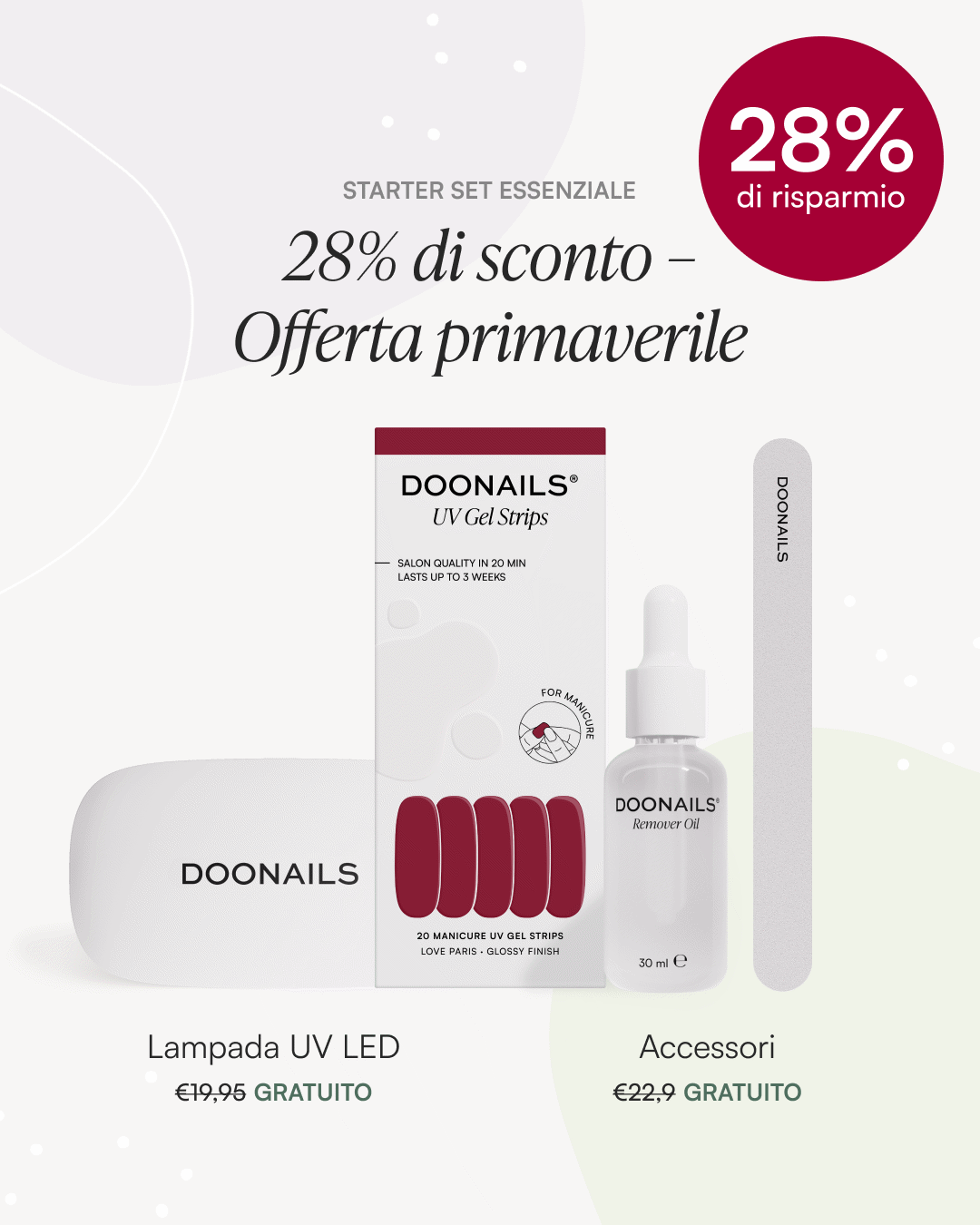 Kit Iniziale Primavera – Strisce in Geldoonails