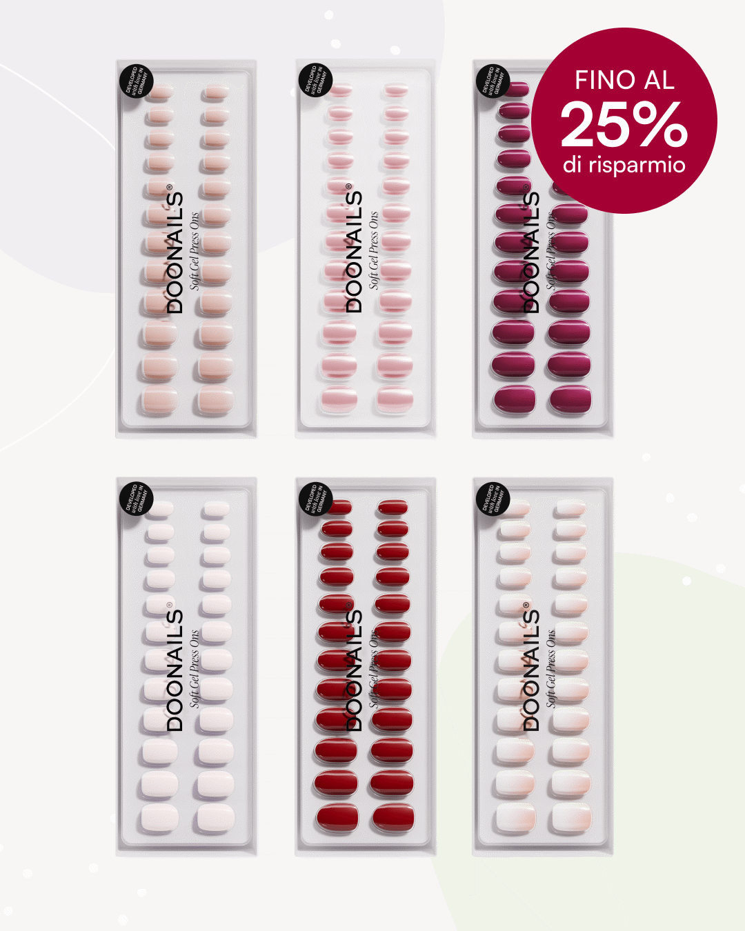 Pacchetto Mix & Match Ricarica - Press Ons in Soft Geldoonails