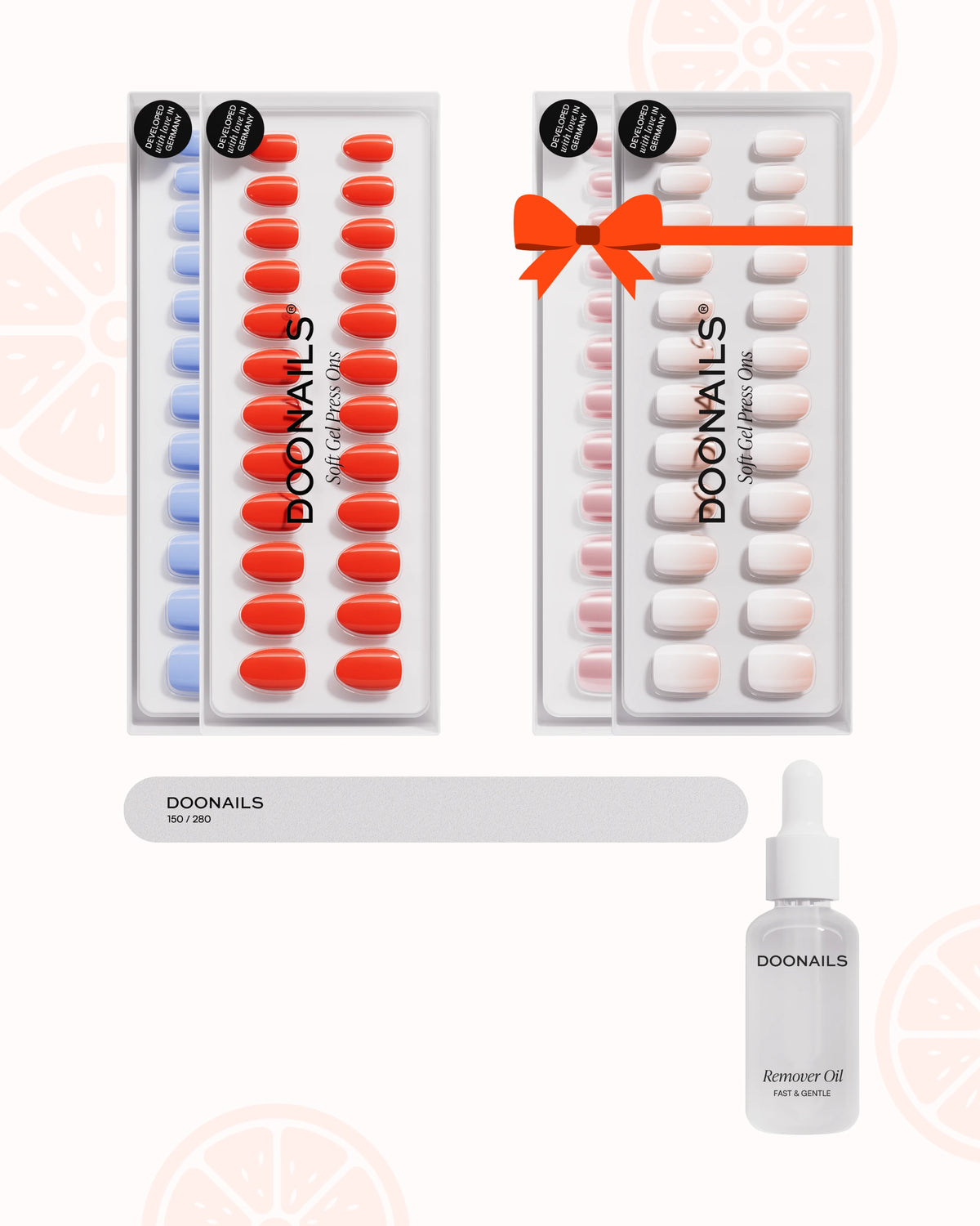 Kit Iniziale Estate - Press Ons in Soft Geldoonails