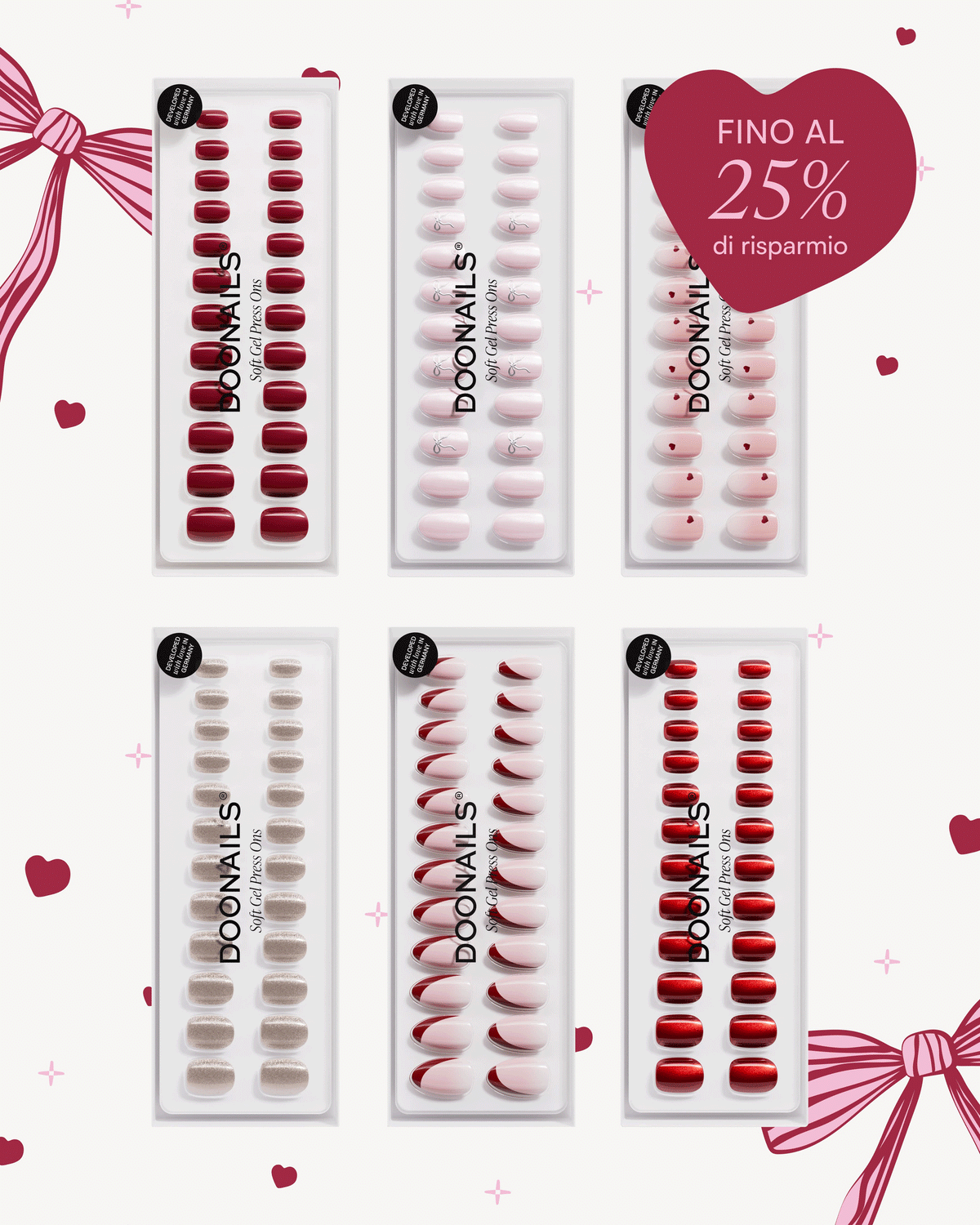 Pacchetto Mix & Match Ricarica - Press Ons in Soft Geldoonails