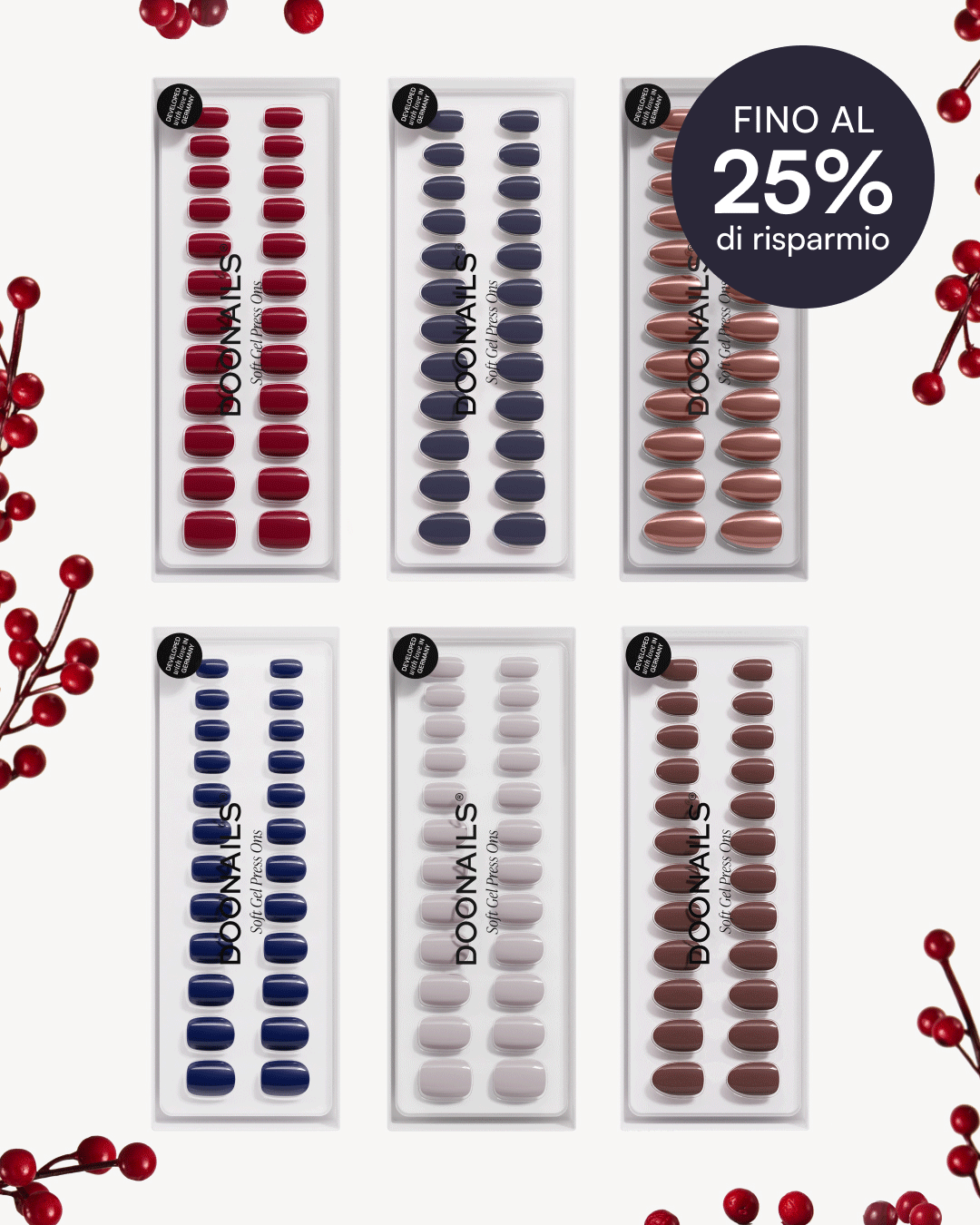 Pacchetto risparmio colori - Press Ons in Soft Geldoonails