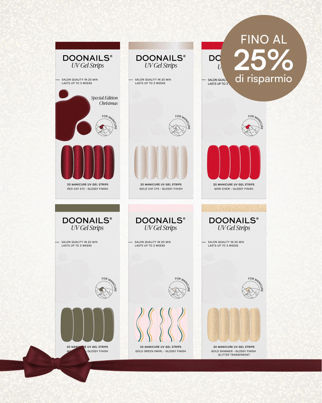 Pacchetto risparmio colori - Strisce in geldoonails