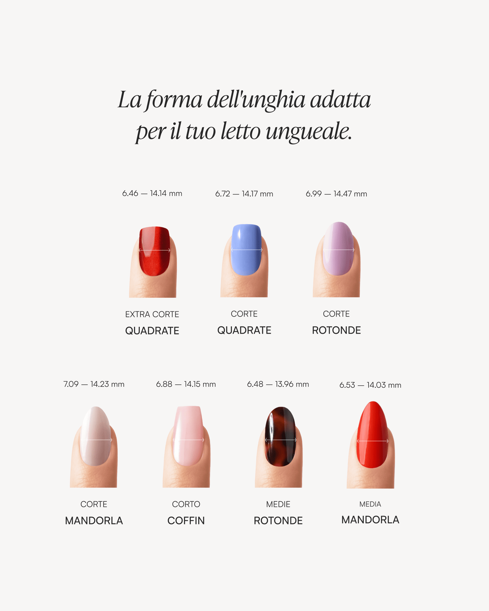Kit Iniziale Estate - Press Ons in Soft Gel