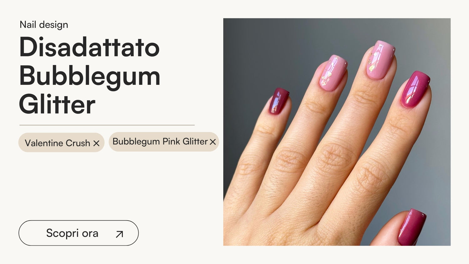 Disadattato Bubblegum Glitter