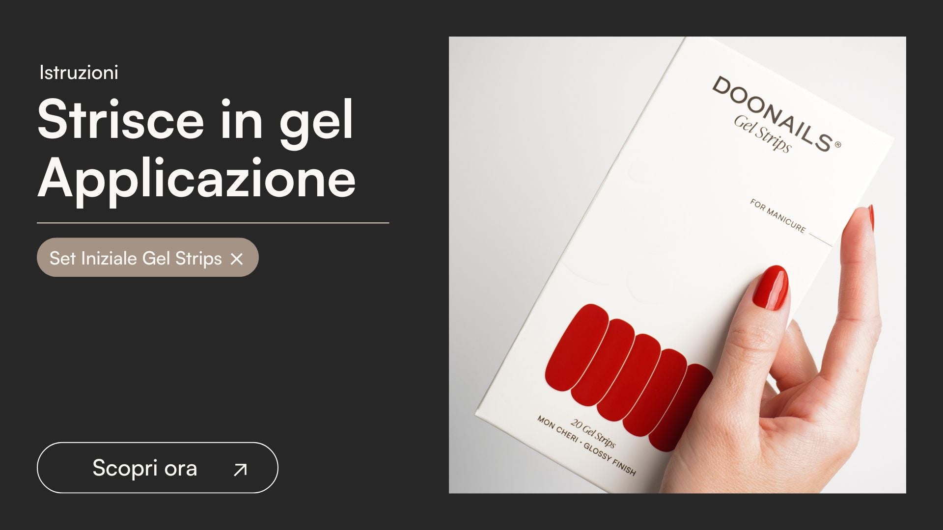 Strisce in gel UV Applicazione