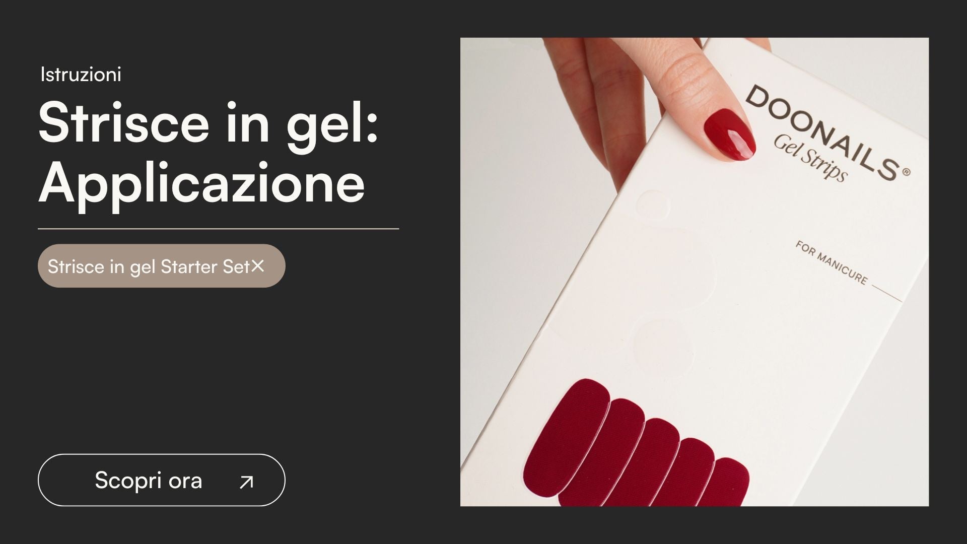 Strisce in gel - Istruzioni