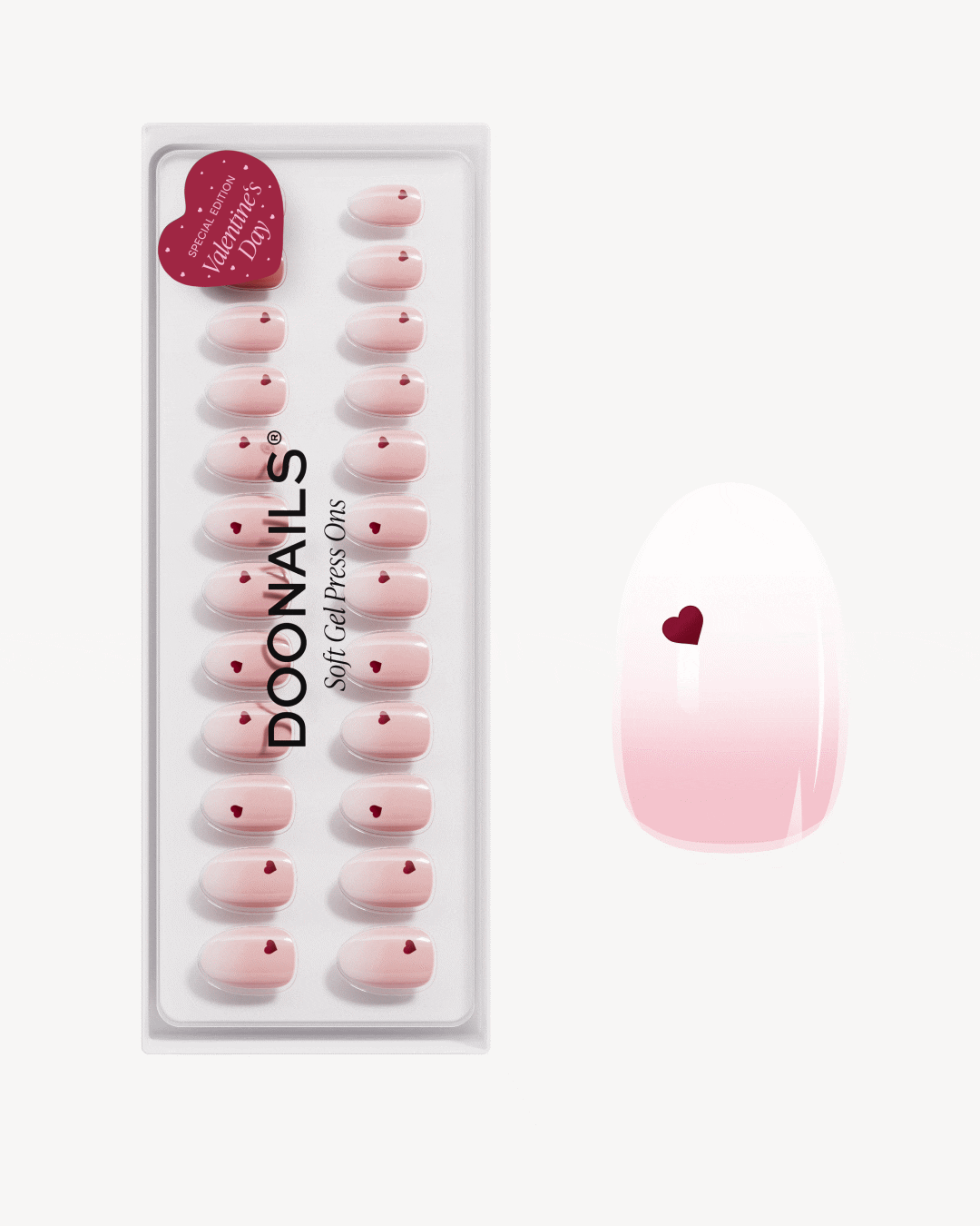 Secret Crush Corte Rotonde Press Ons in Soft Gel