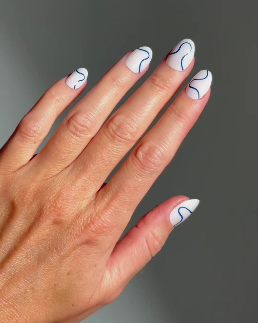 Blue Swirls Strisce in Gel