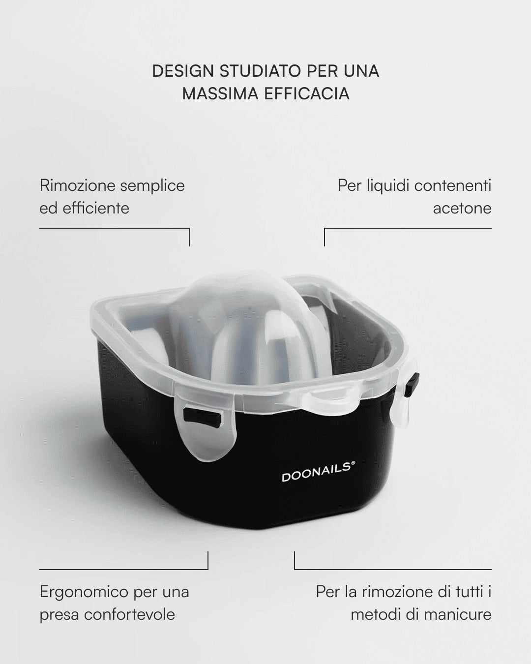 Vaschetta per rimozione