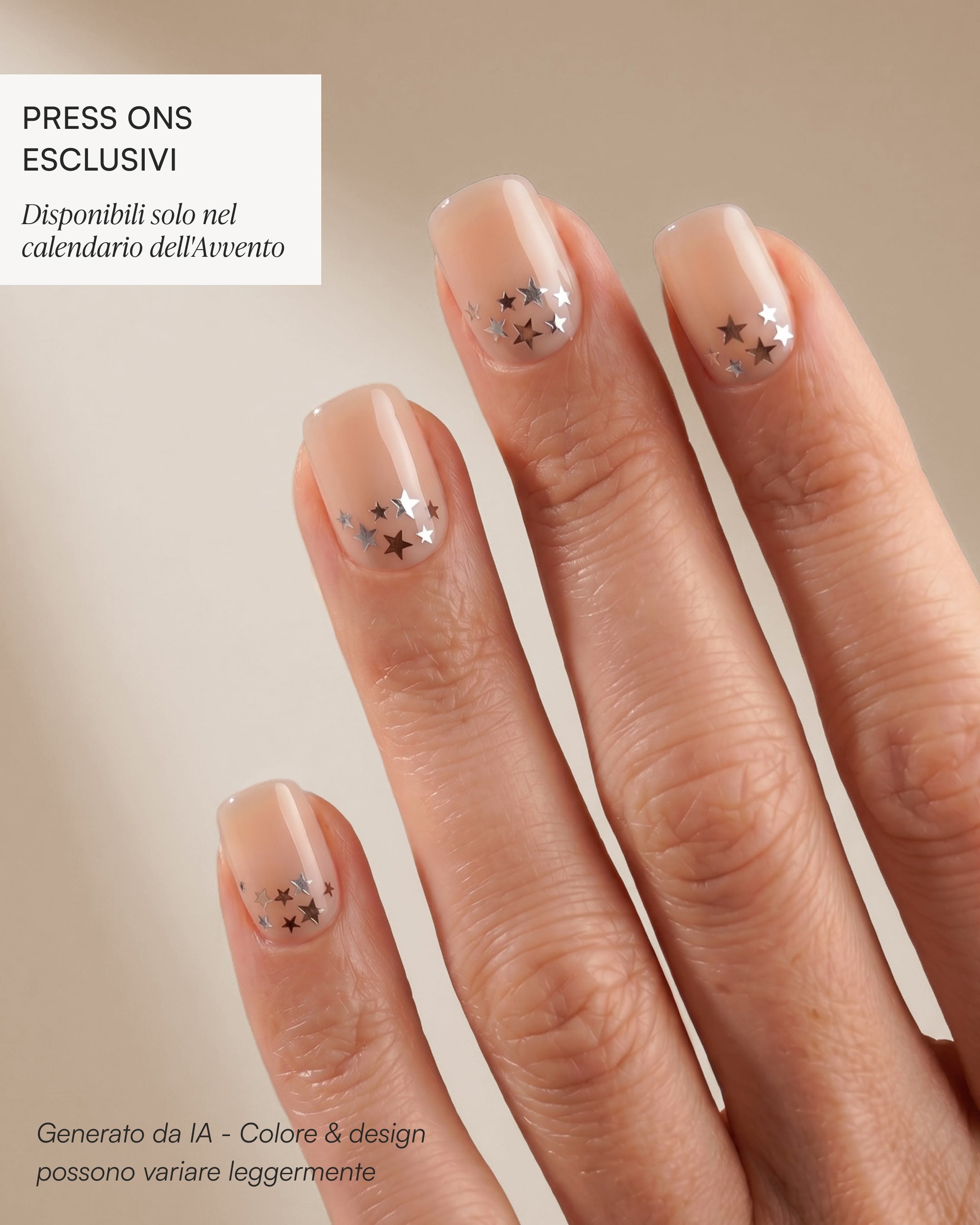 Calendario dell'Avvento Press Ons in Soft Gel