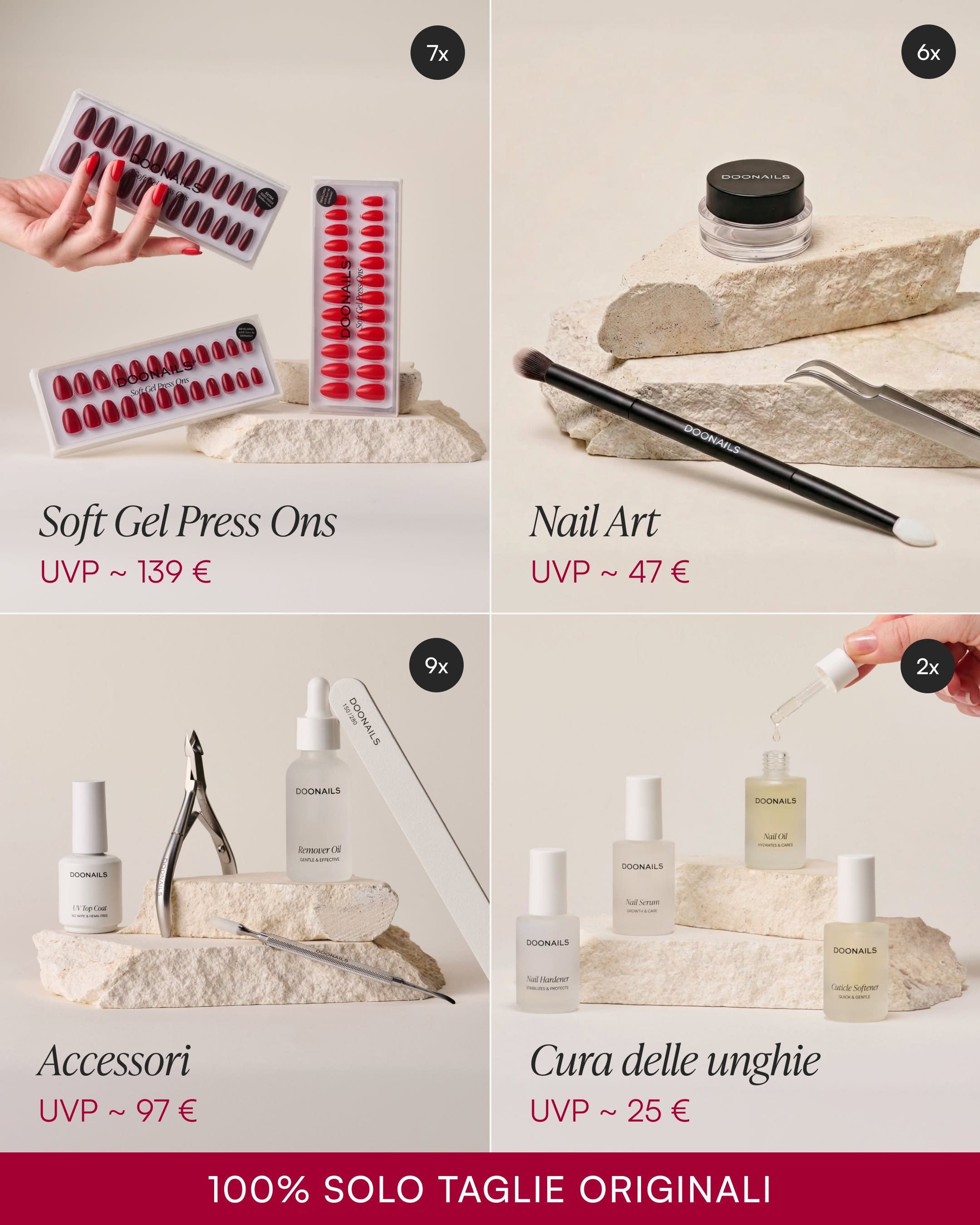 Calendario dell'Avvento Press Ons in Soft Gel