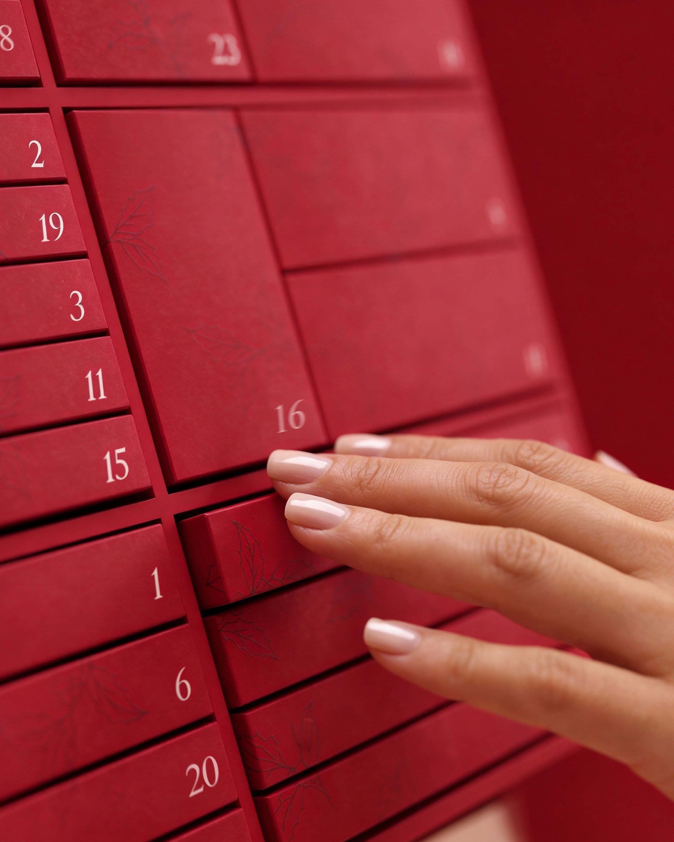 Calendario dell'Avvento Press Ons in Soft Gel