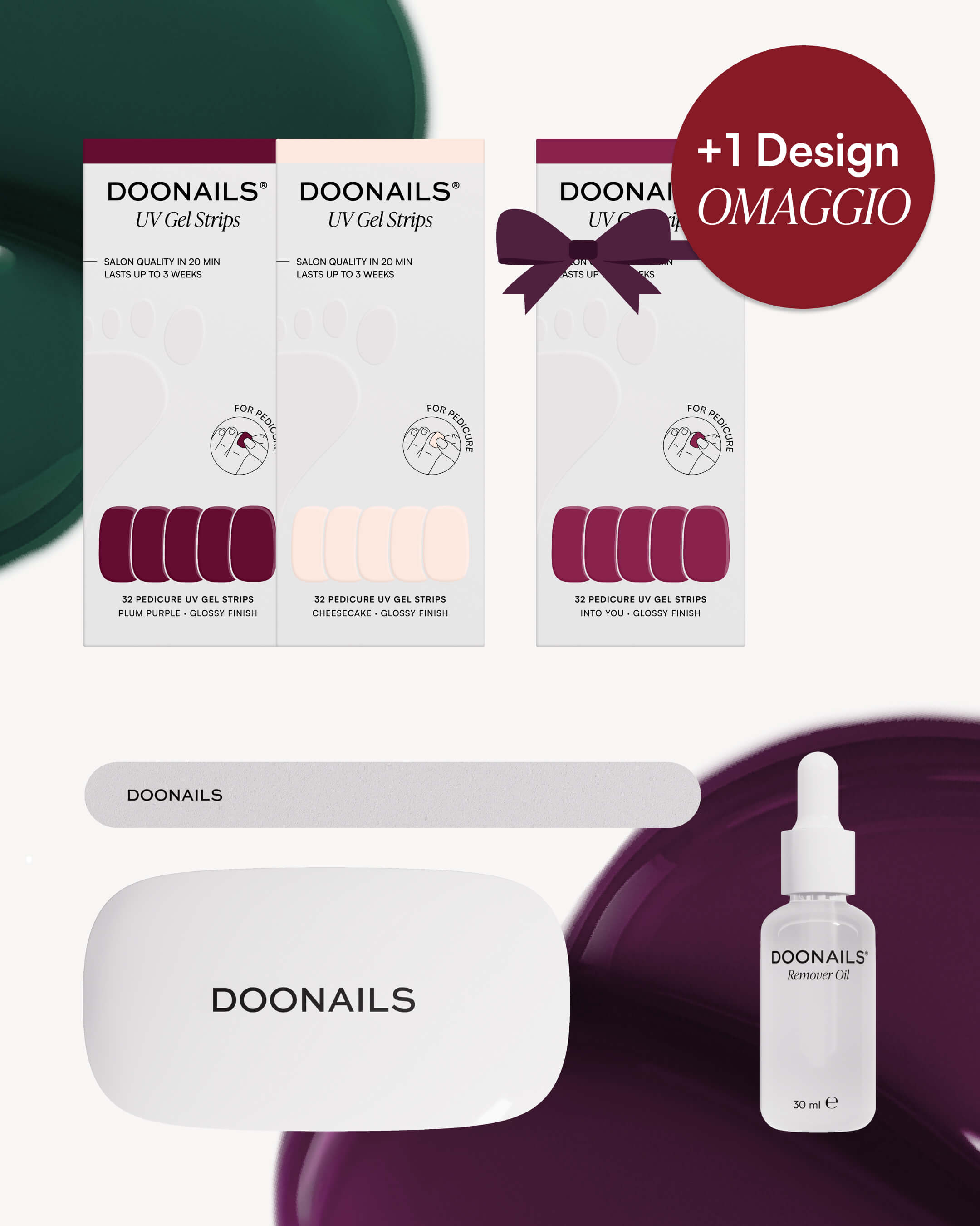 Pedicure Starter Set di Halloween - Strisce in Gel
