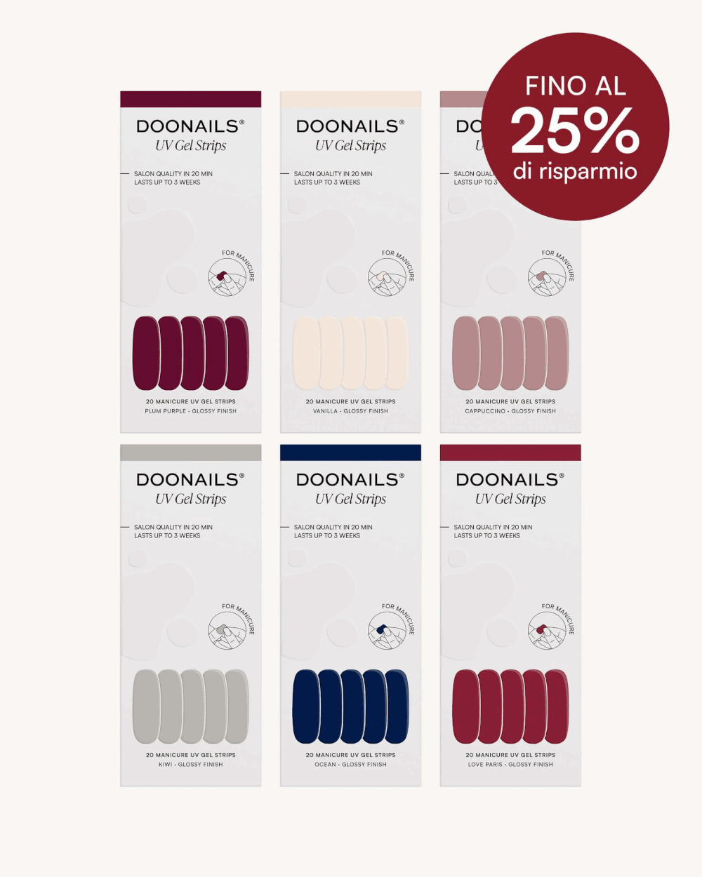 Pacchetto risparmio colori - Strisce in gel