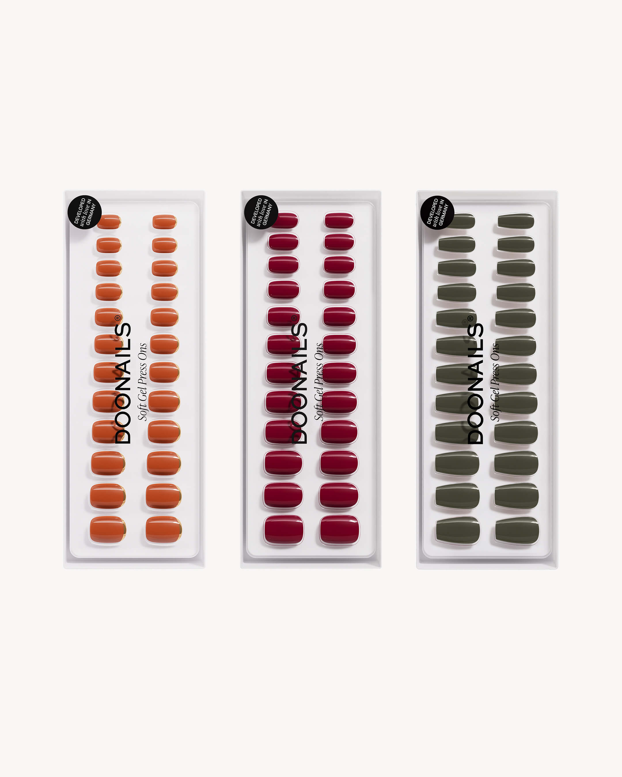 Pacchetto risparmio colori - Press Ons in Soft Gel