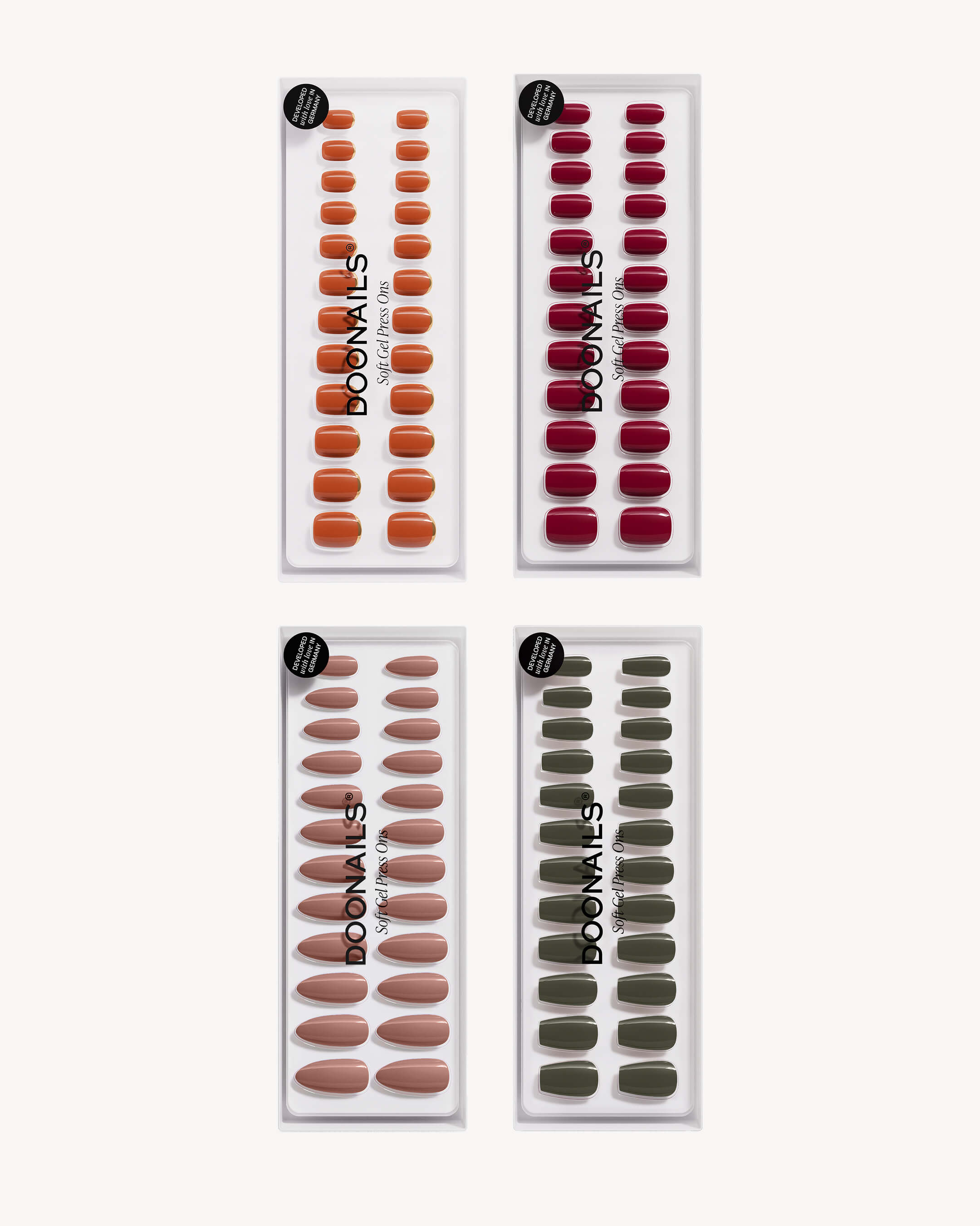 Pacchetto risparmio colori - Press Ons in Soft Gel