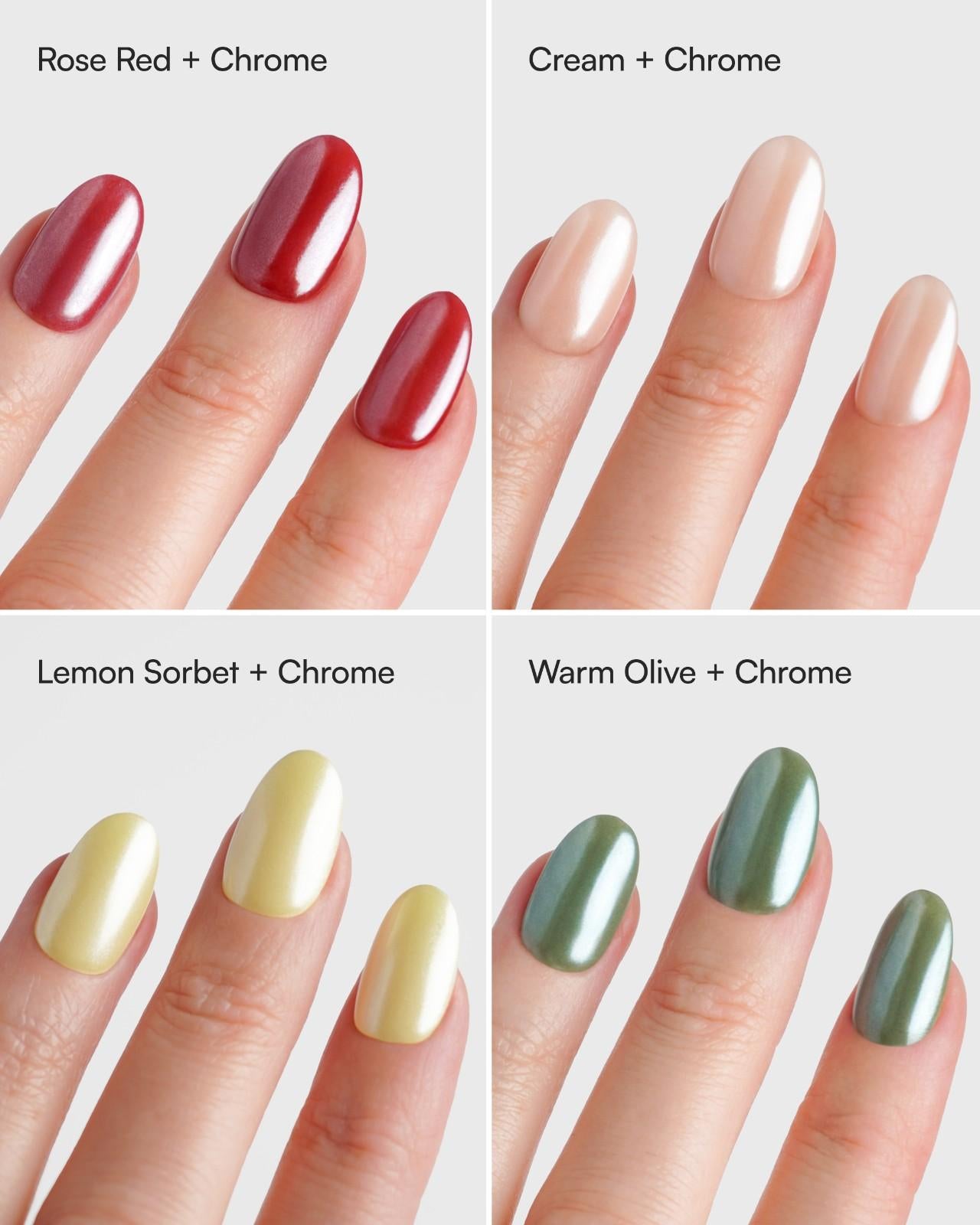 Pearl Polvere cromata - Doonails Italy