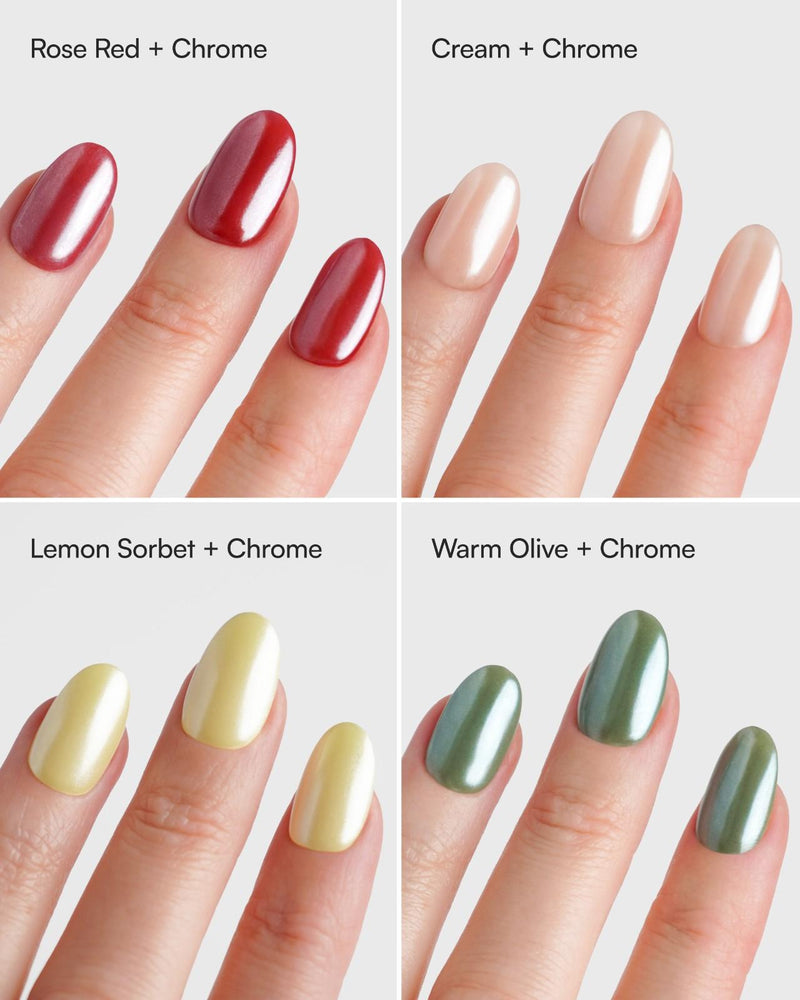Pearl Polvere cromata - Doonails Italy