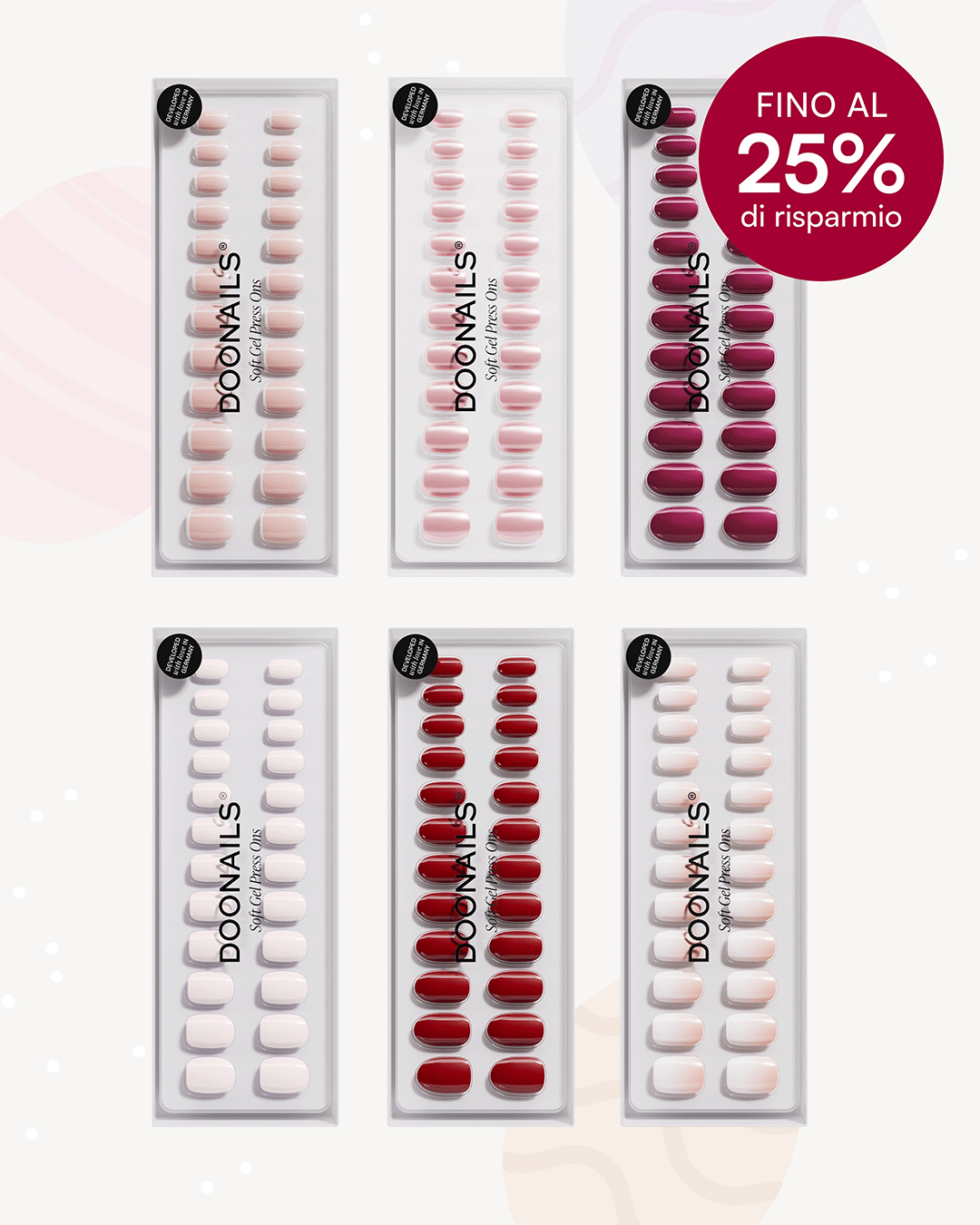 Pacchetto Mix & Match Ricarica - Press Ons in Soft Geldoonails