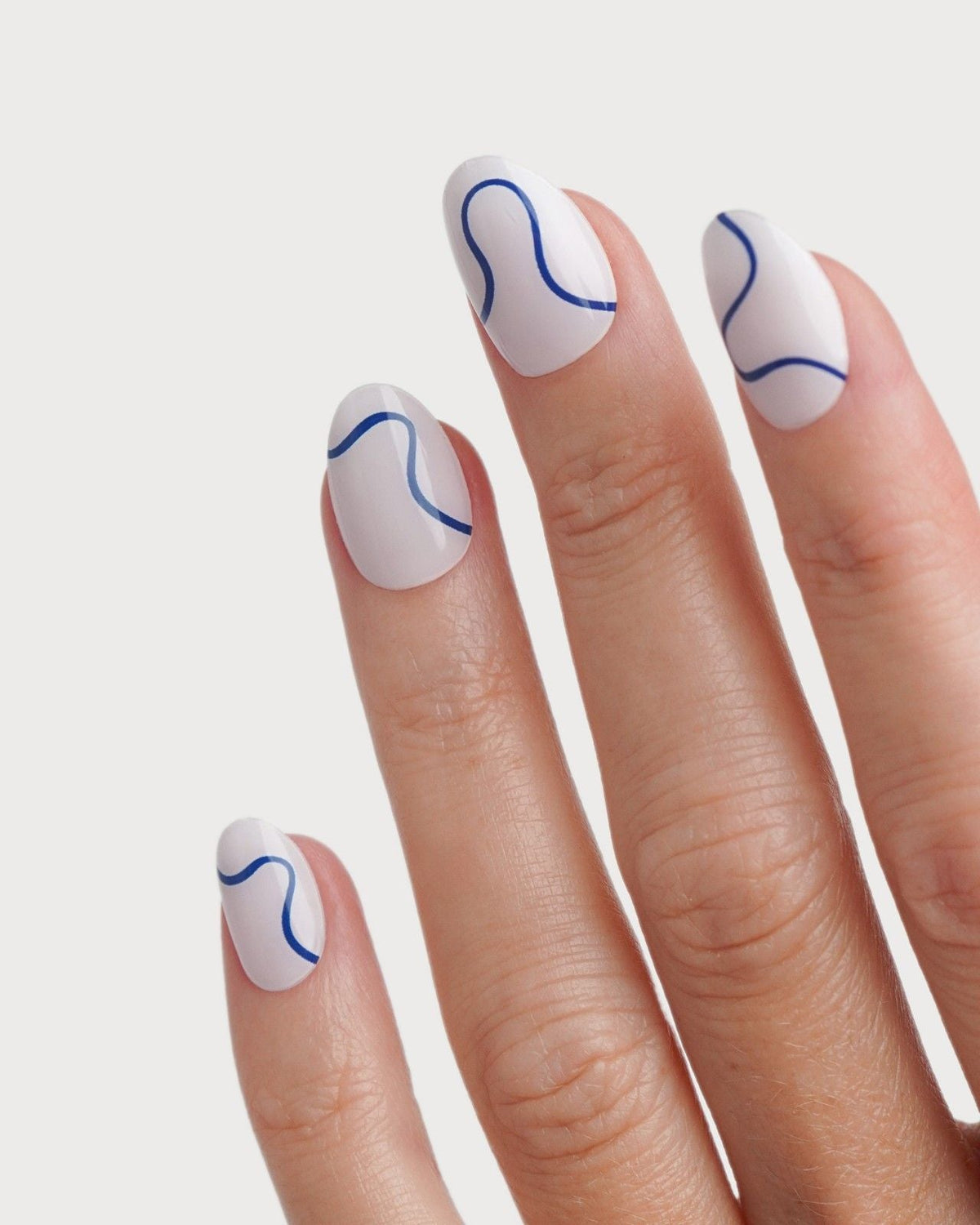 Blue Swirls Strisce in Gel UV