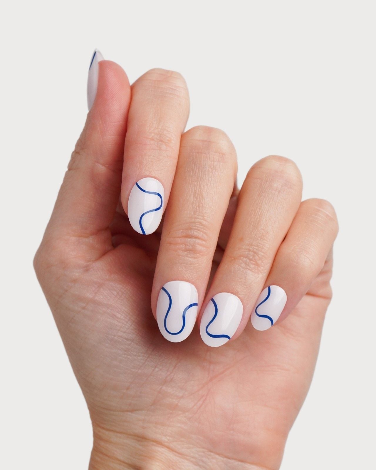 Blue Swirls Strisce in Gel