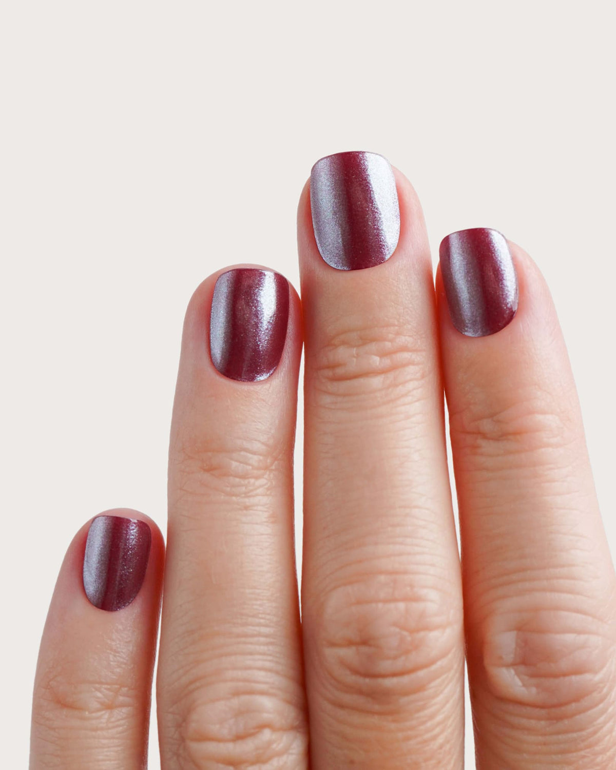 Glazed Burgundy Strisce in Gel UV