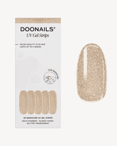 Gold Shimmer Strisce in Geldoonails