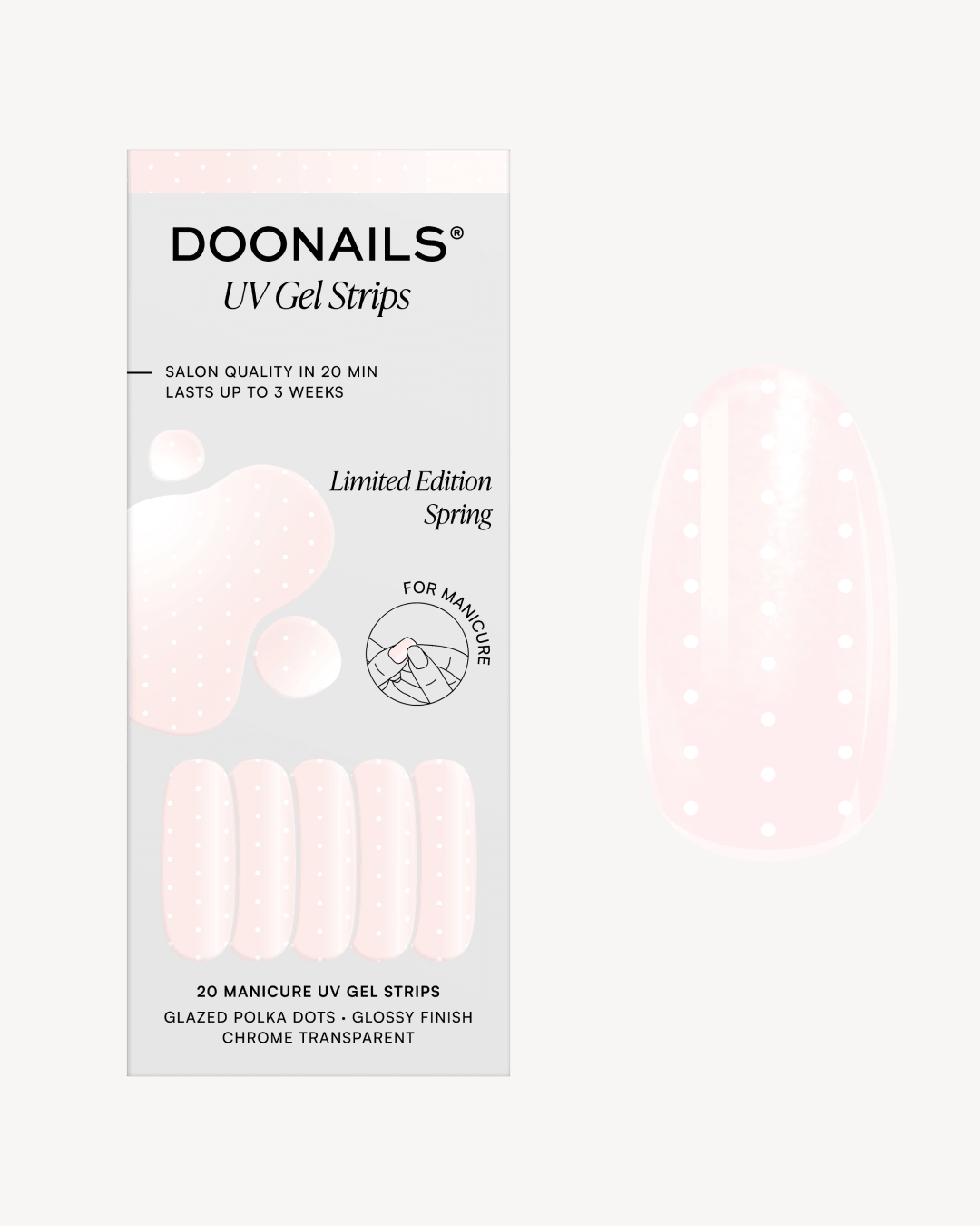 Edizione Limitata Glazed Polka UV Strisce in Gel