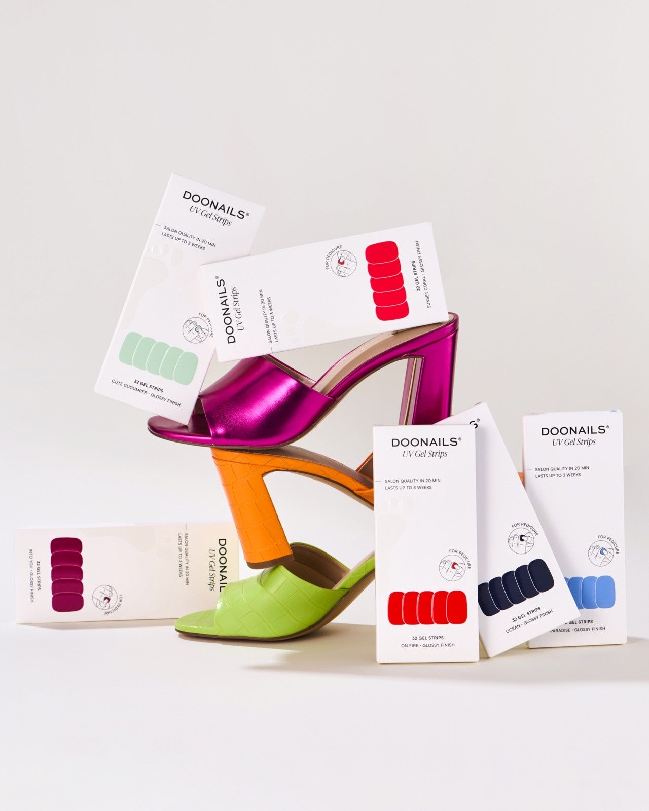 Set Color Crush - Pedicure Strisce in Gel