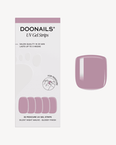 Silent Night Mauve Pedicure Strisce in Geldoonails