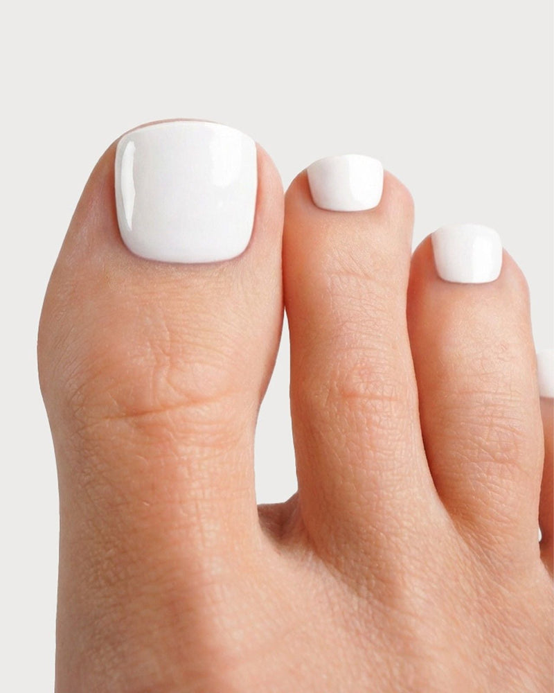 Snow White Pedicure Strisce in Gel UV