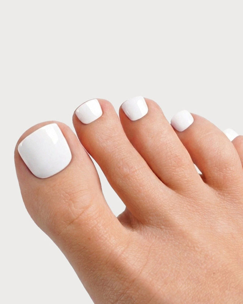 Snow White Pedicure Strisce in Gel UV