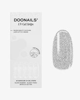 Silver Shimmer Strisce in Geldoonails