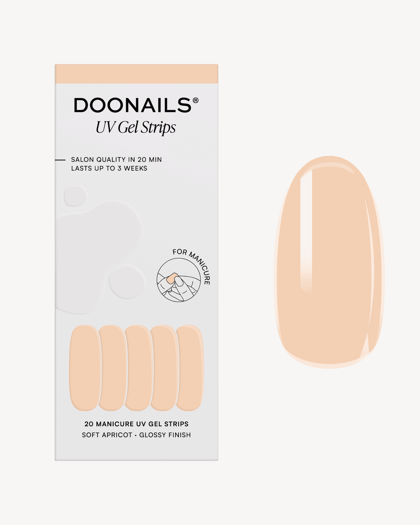 Soft Apricot Strisce in Gel