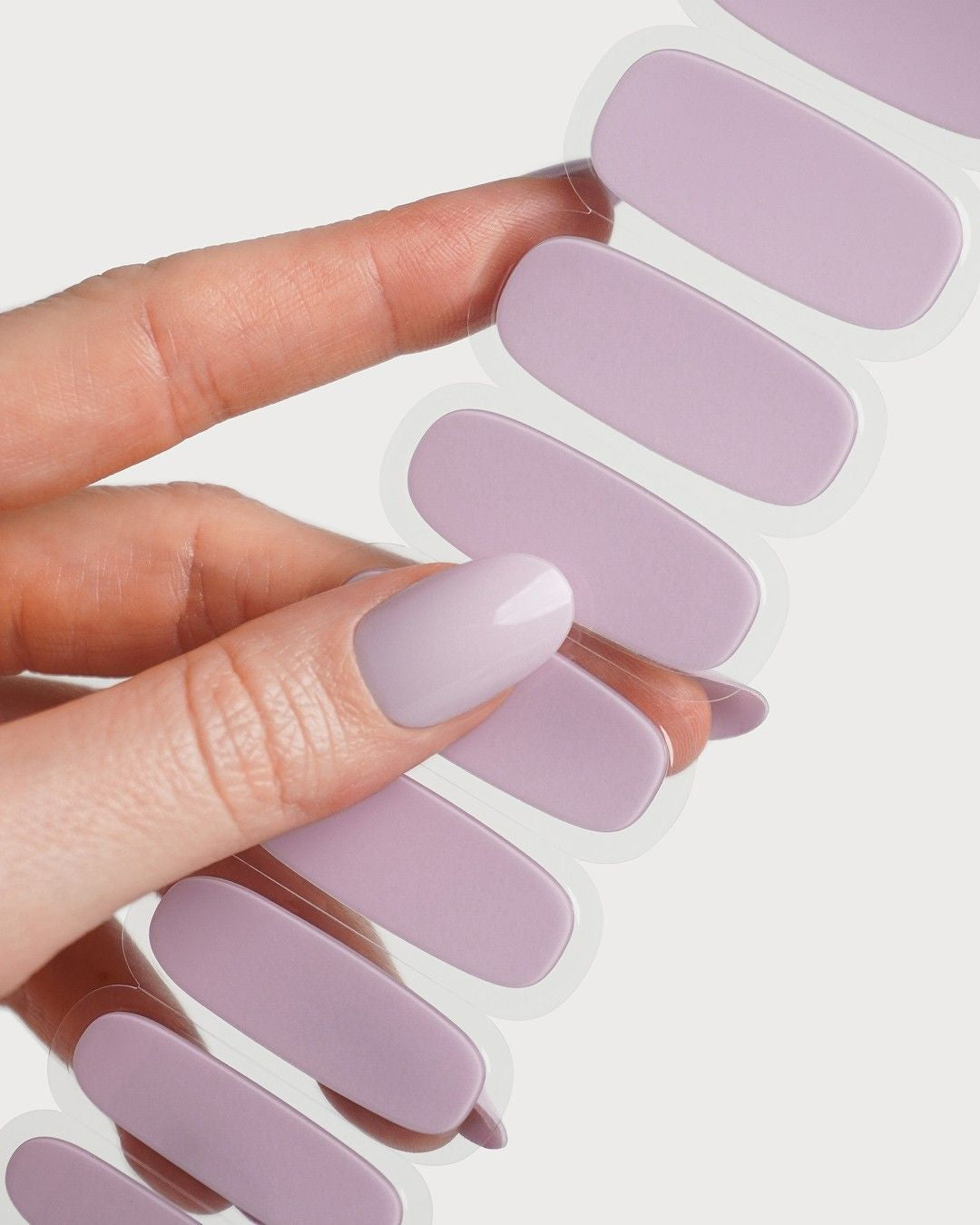 Soft Lilac Strisce in Gel