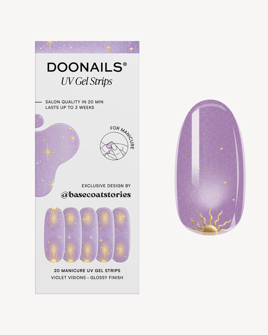 Violet Visions Strisce in Gel