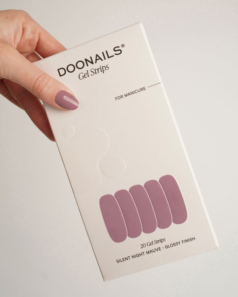 Silent Night Mauve Strisce in gel - Doonails Italy