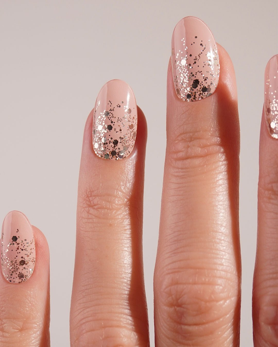 Gold Glitter Ombre Strisce in Gel UV