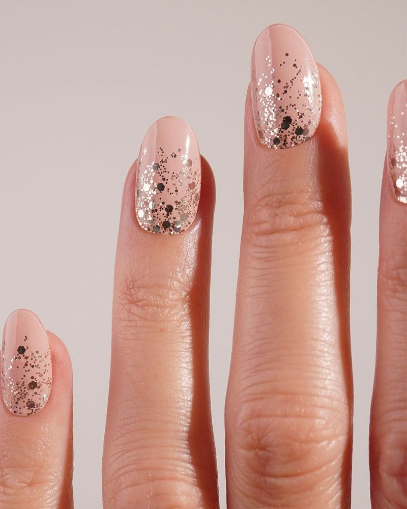 Strisce in gel Gold Glitter Ombre - Doonails Italy