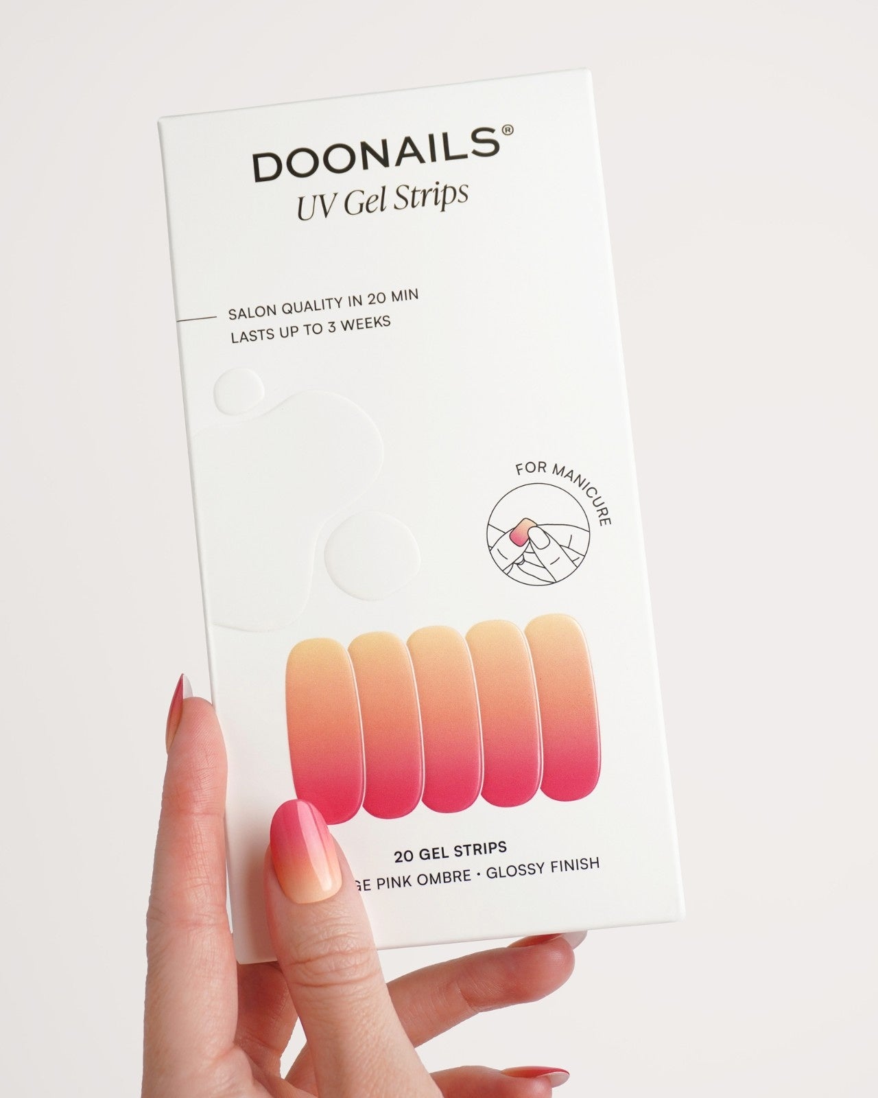 Strisce in gel Orange Pink Ombre - Doonails Italy