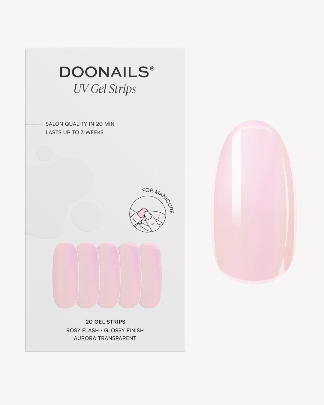 Strisce in gel Rosy Flash - Doonails Italy
