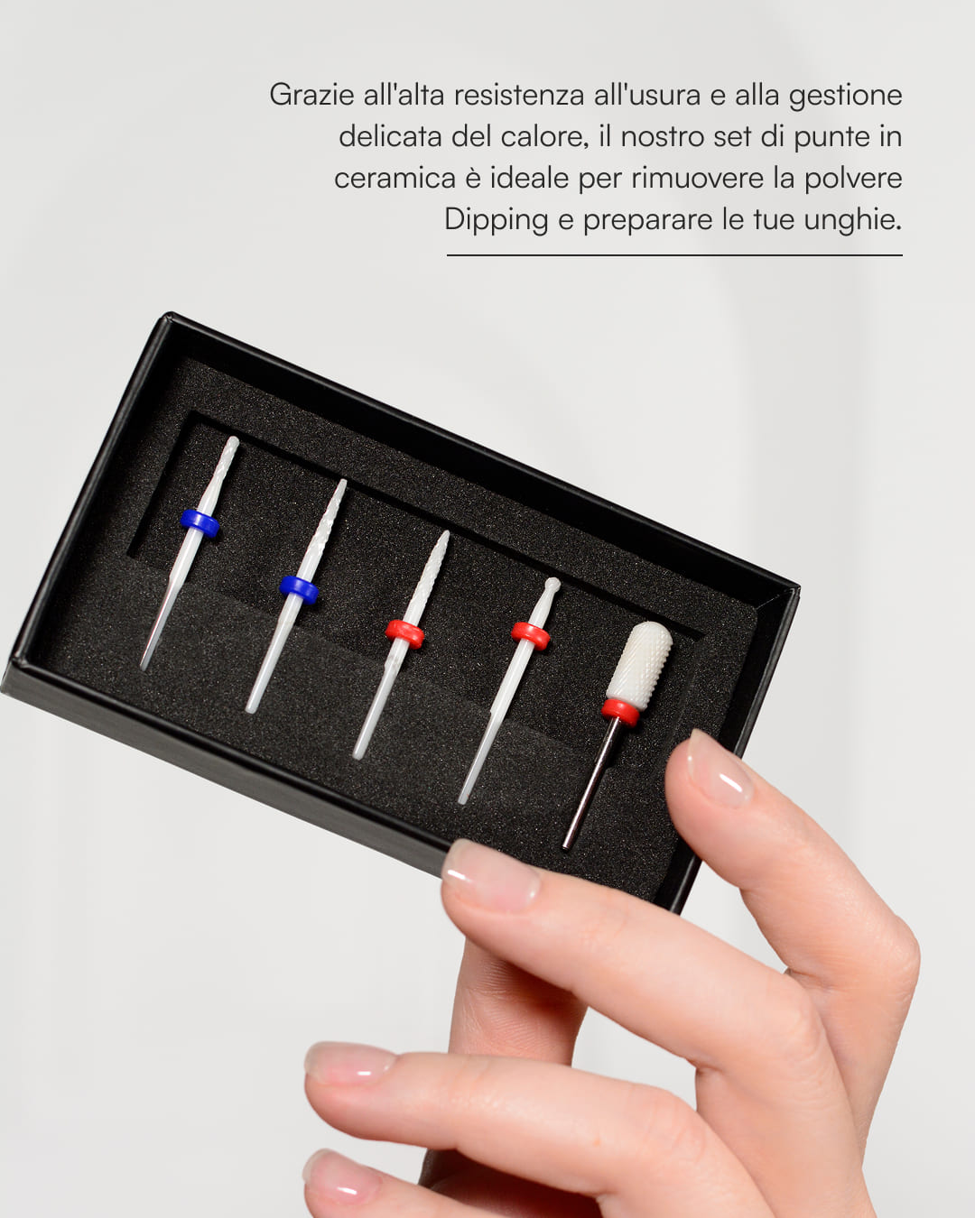 Set di punte per fresa unghie