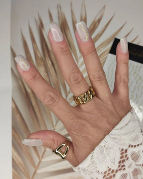 Sticker per nail art - Oro brillantinato