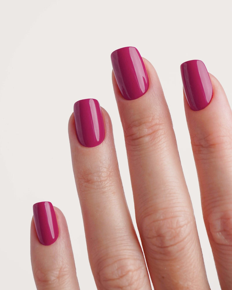 Press Ons in Soft Gel Acai Berry Quadrate Corte - Doonails Italy